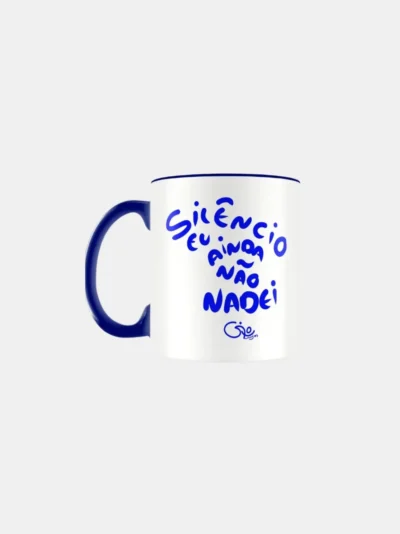 Caneca Silêncio eu ainda não nadei